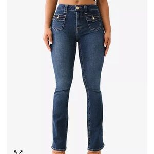 True Religion Becca Women's Dark Jeans with Gold Accents